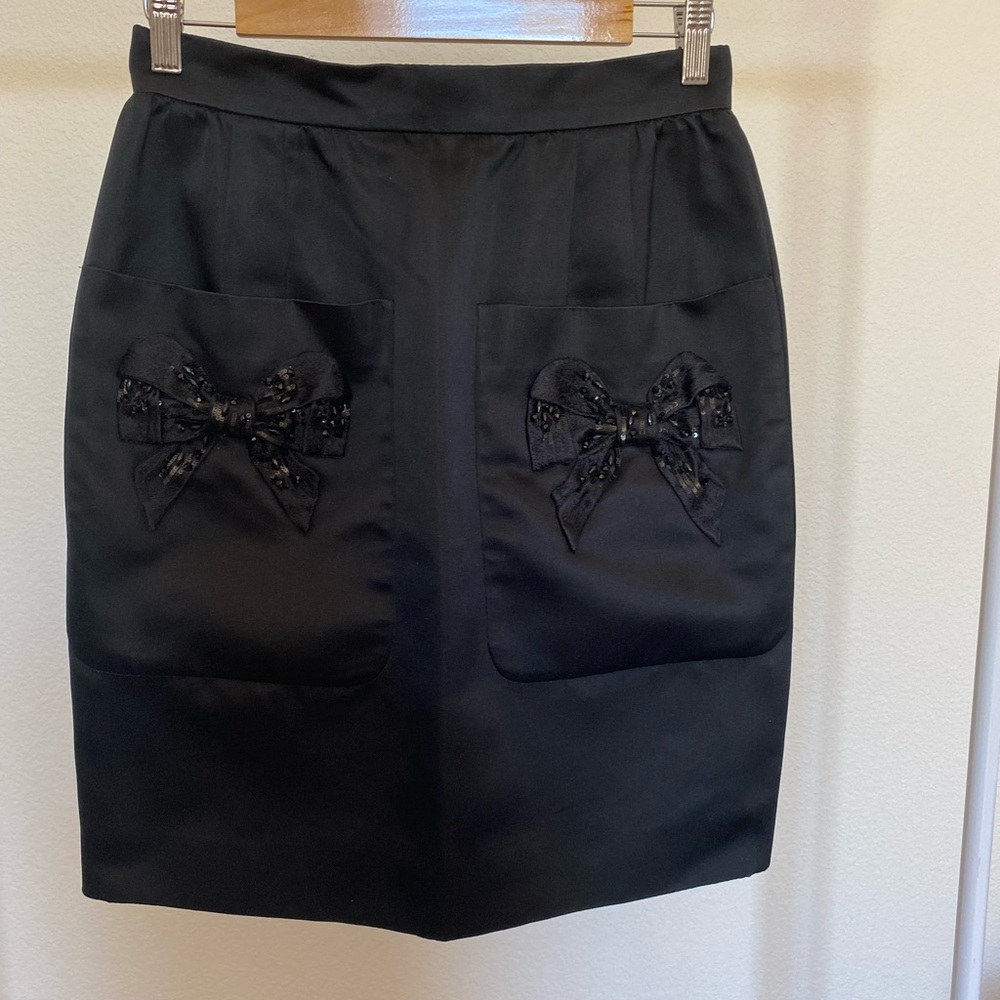 Vintage Valentino Black Evening Skirt Size 10